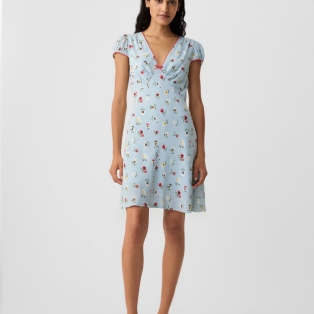 Gap x Doen Floral A-Line Mini Dress